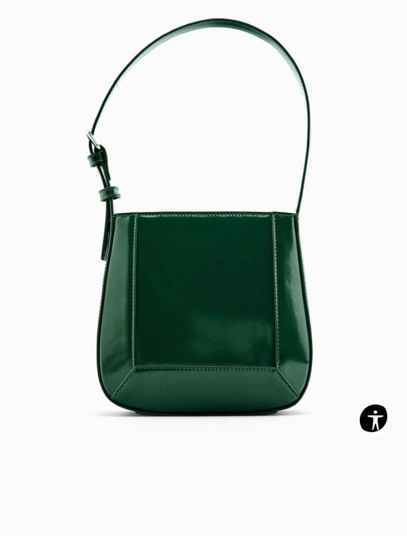 ZARA Green Bag, Women's Fashion, Bags & Wallets, Shoulder Bags on Carousell