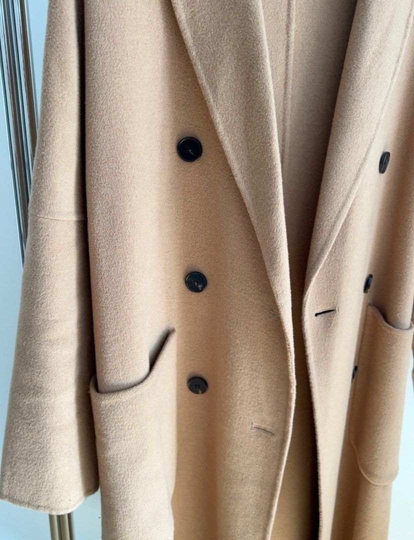Tan wool deals coat zara