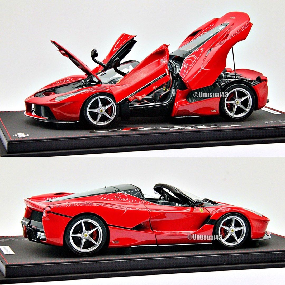 1/18 BBR Ferrari LaFerrari Aperta Rosso Corsa 322 Fully openable