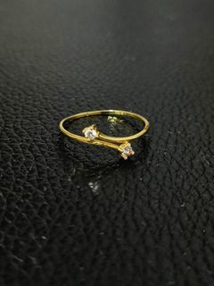 18k gold dainty ring