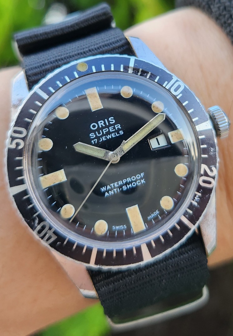 1960s ORIS 65 Super first edition cal. 484KIF all original mens diver watch serviced and in full working condition with original box jam vintage