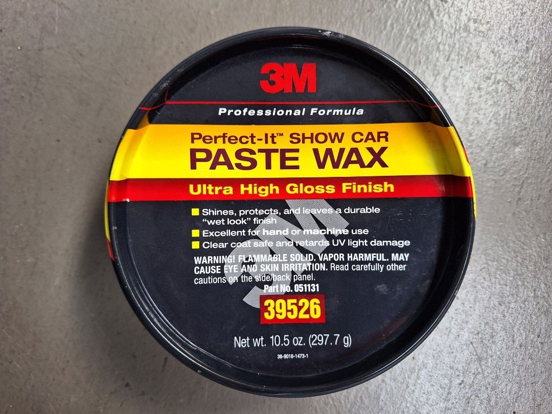 3M PerfectIt Show Car Paste Wax Ultra High Gloss Finish, Car