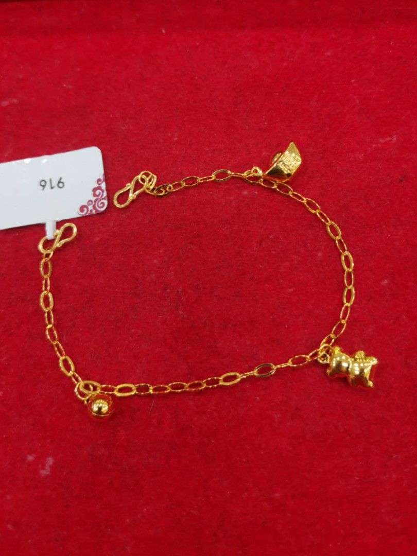 916 gold baby bracelet Women s Fashion Jewelry Organisers