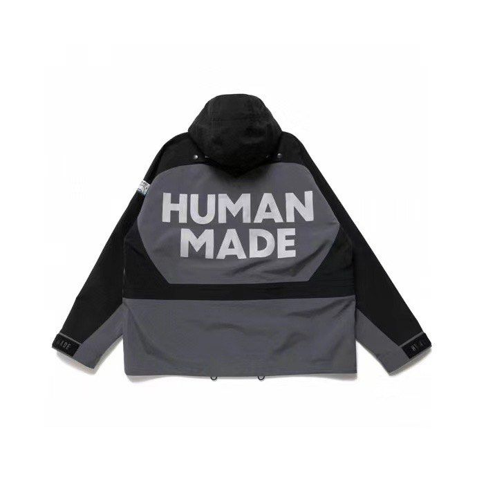 全新HUMAN MADE 22AW 3-LAYER SHELL JACKET防水防風衝鋒衣連帽夾克, 男