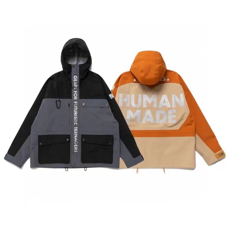 全新HUMAN MADE 22AW 3-LAYER SHELL JACKET防水防風衝鋒衣連帽