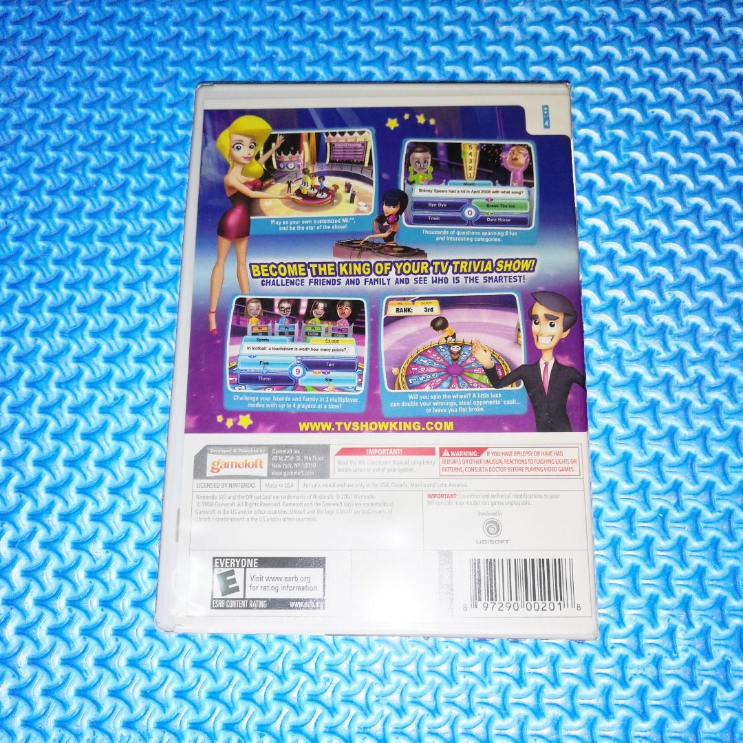 🆕 Nintendo Wii TV Show King Party Game CD, Video Gaming, Video Games,  Nintendo on Carousell