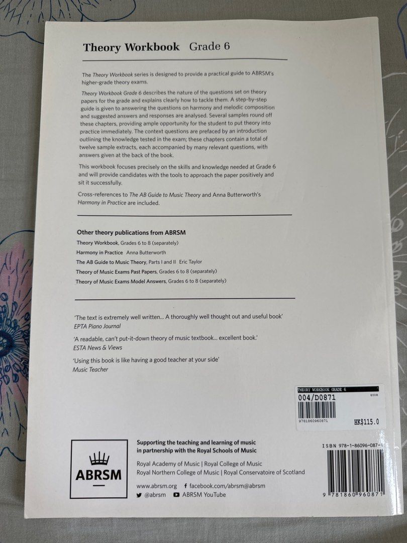 Abrsm Music Theory Grade 6