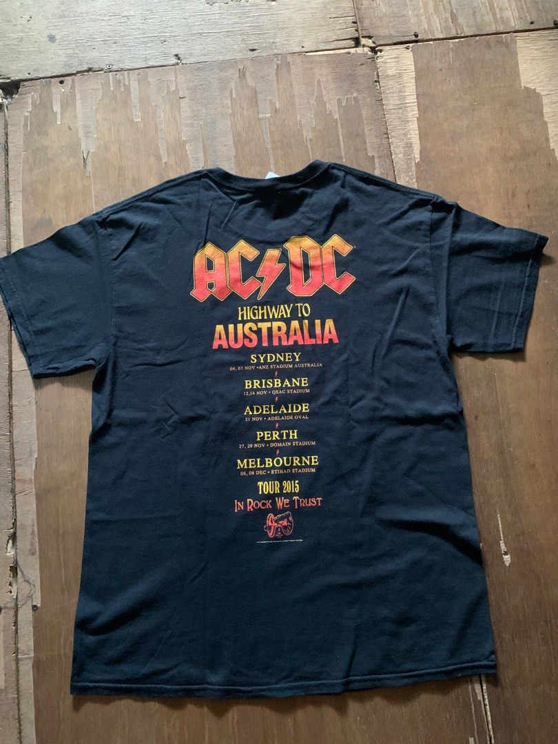 AC DC Tour Tee, Men's Fashion, Tops & Sets, Tshirts & Polo Shirts on ...