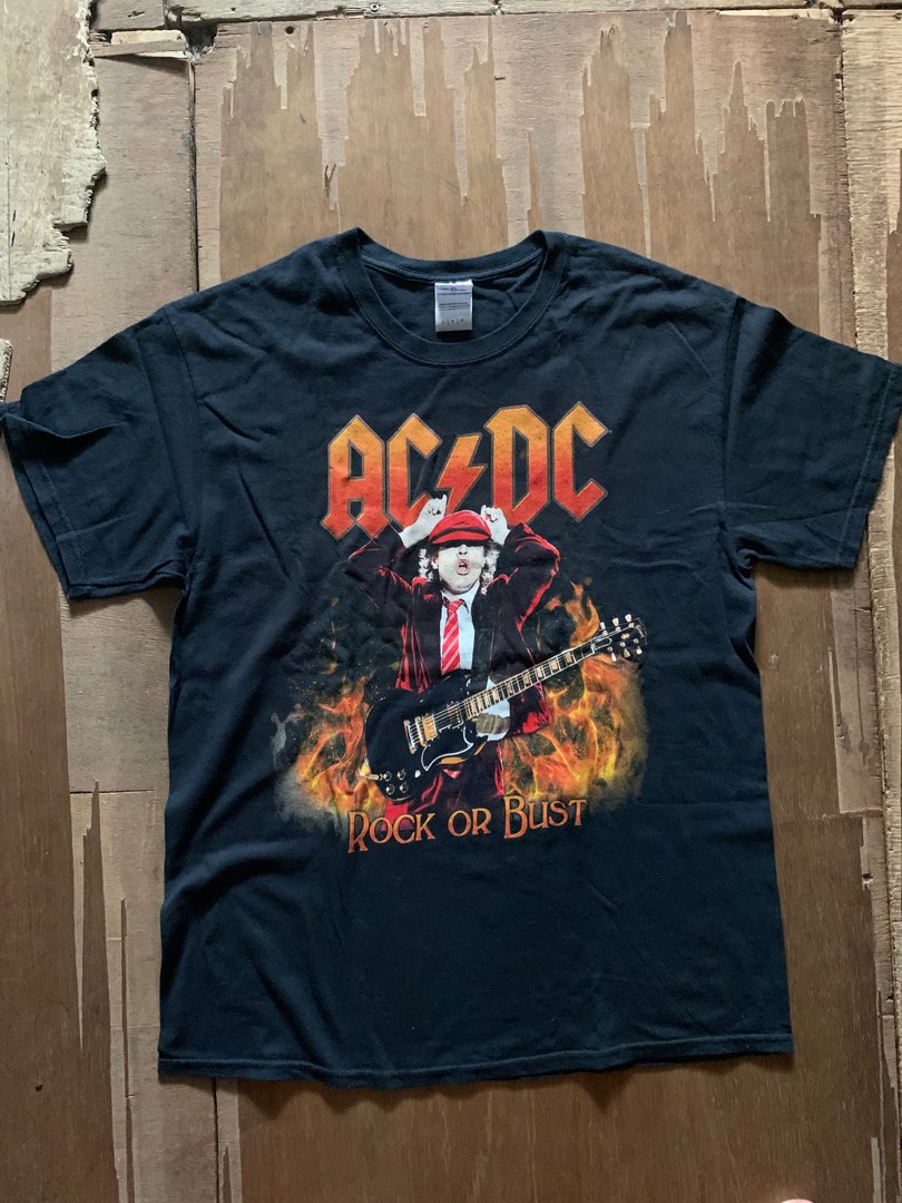 AC DC Tour Tee, Men's Fashion, Tops & Sets, Tshirts & Polo Shirts on ...