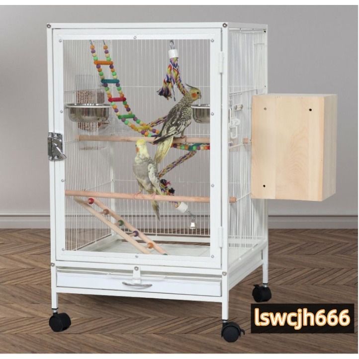 Acrylic bird cage luxury villa pet parrot home breeding cage, Pet