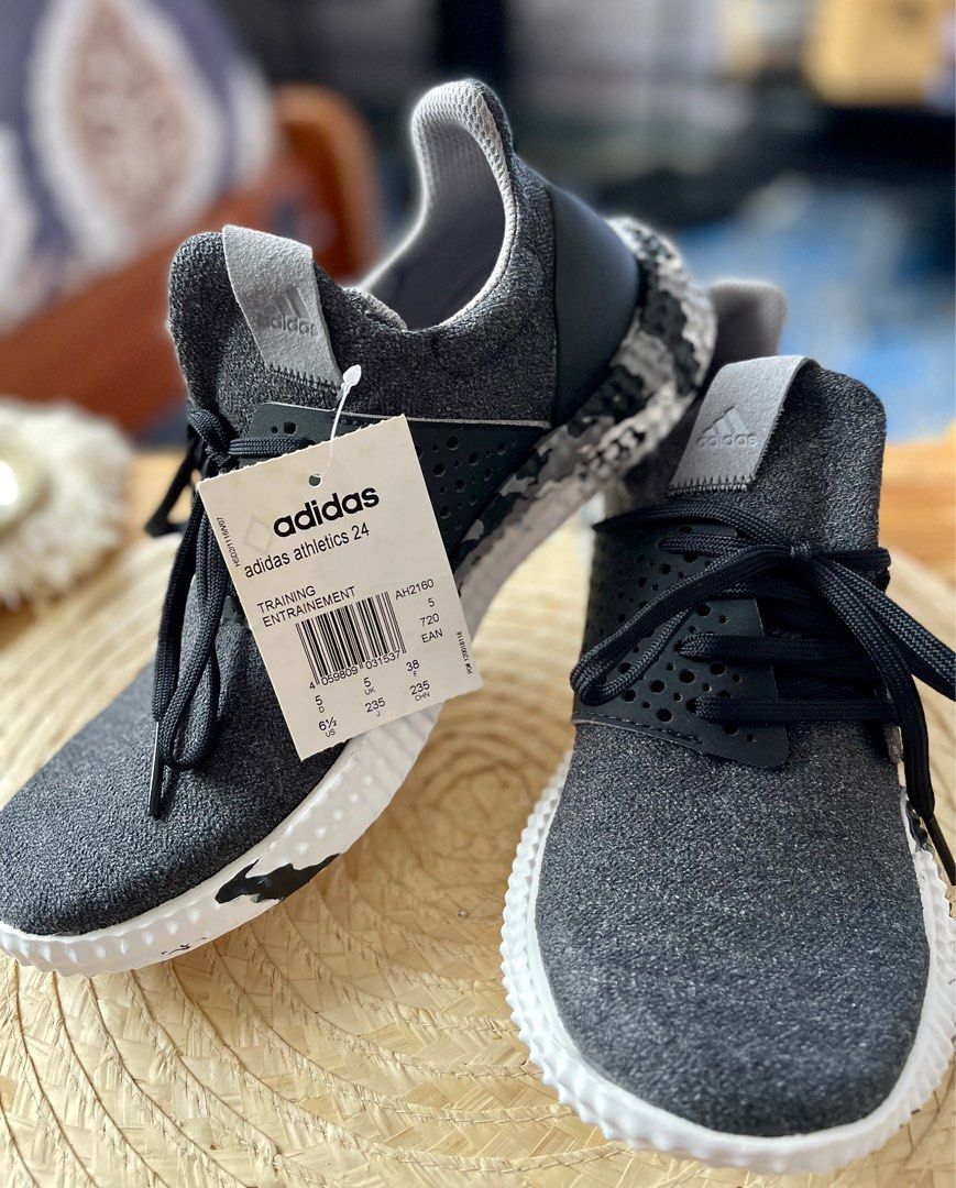 Price reduced Brand new Adidas Athletics 24 Black Gray