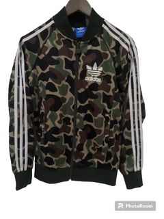 Adidas camo sale sleeve jacket