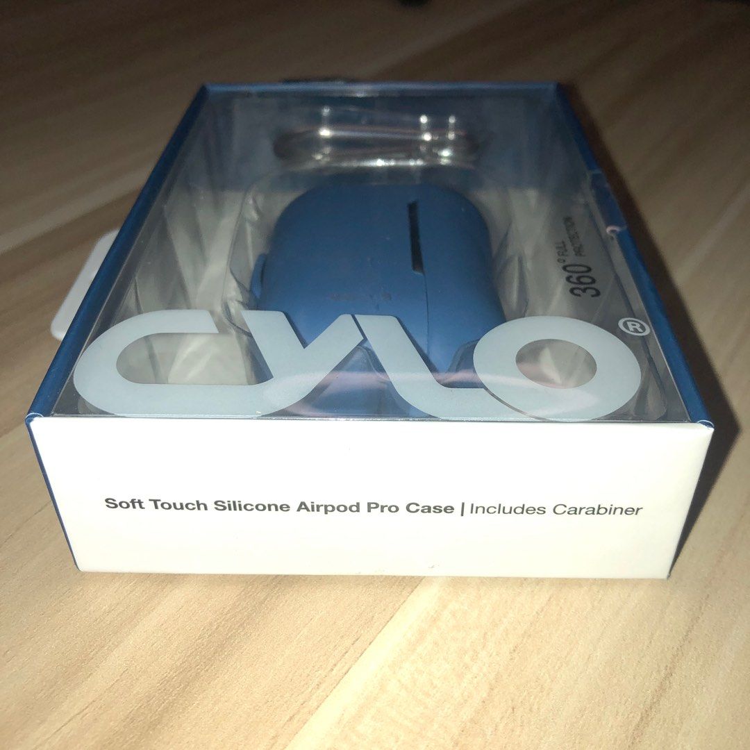 Airpods Pro Case (Category: Portable Audio Accessories) located in Caloocan City. Submitted by beholdtheone (Listing ID 1263581226, Image 3). Description: Cylo Airpods Pro Case - For Airpods Pro (2nd Generation) - Soft touch silicone design - Includes carabiner - Box is a bit sticky from plastic seals when opened - Originally bought for 10 USD Inclusion: 1x airpods pro case in box RFS: Bought the wrong case for Airpods 2nd Gen Dealing: - Gcash/ba