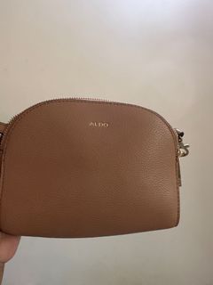 Aldo, Bags, Aldo Nude Tan Saffiano Leather Crossbody Bag