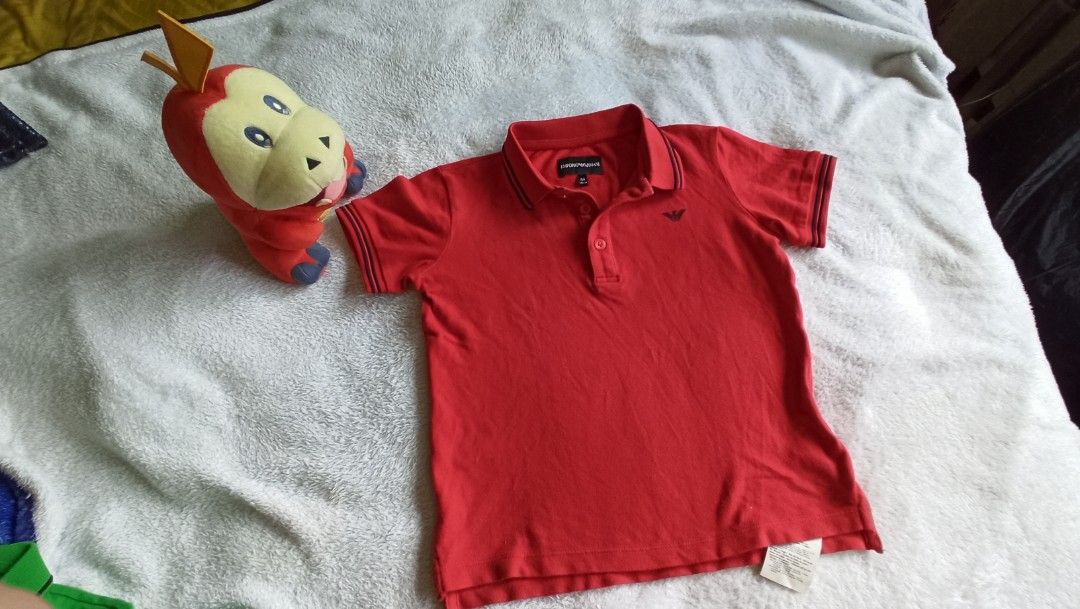 Boys armani on sale polo shirt