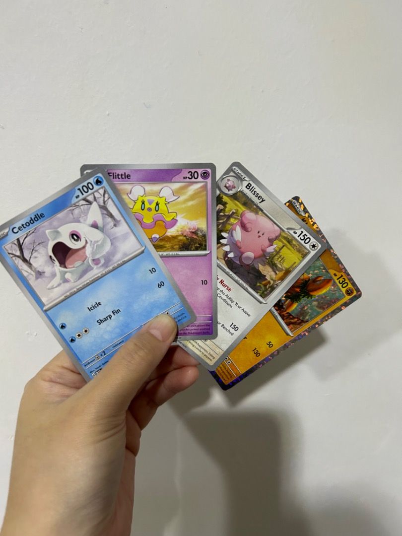 Authentic Pokemon Card set Flittle Blissey Cetoddle Klawf, Babies & Kids,  Infant Playtime on Carousell
