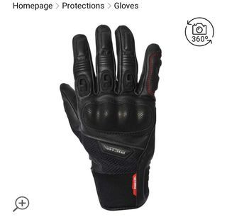 (USED ONCE) Authentic Richa Blast Women's Leather Mesh Motorcyle Riding Gloves (WITH FREE BALACLAVA)