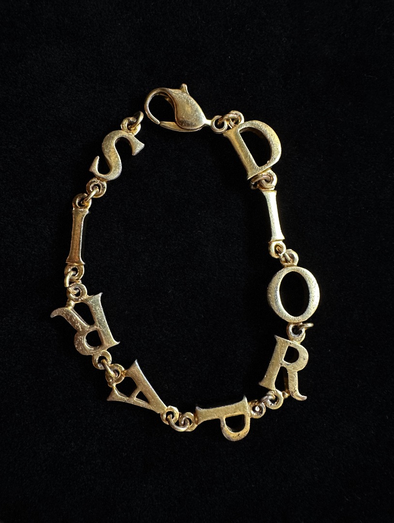 Authentic Vintage Christian Dior Paris Bracelet in Gold Women s