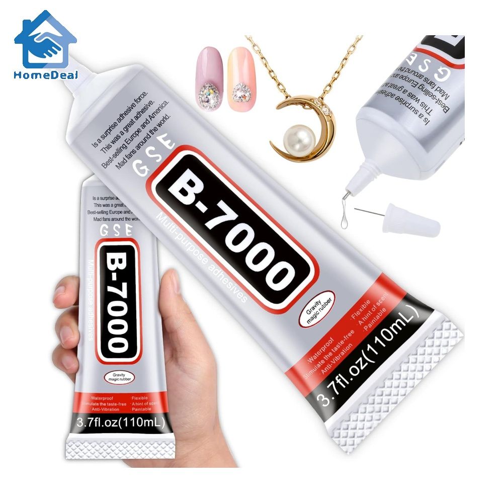 HOLIKA B-7000 110ML 3.7fl.oz Clear B-7000 Super Jewelry Glue,Rhinestones  Glue for Crafts,Suitable for Glass, Jewelry, Acrylic Material, Mobile Phone