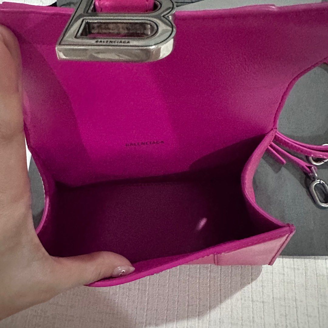 Balenciaga Hourglass XS top handle pink graffiti, Luxury, Bags & Wallets on  Carousell