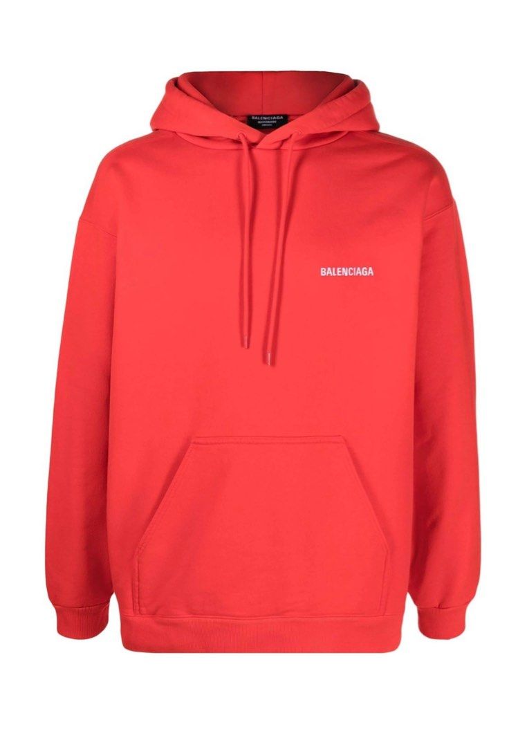 Red best sale hood hoodie