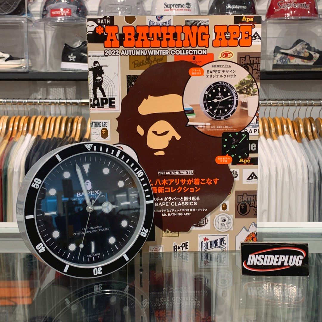 BAPE e MOOK 2022 Autumn Winter Collection Book Alarm Clock Men s Fashion Watches Accessories Watches on Carousell