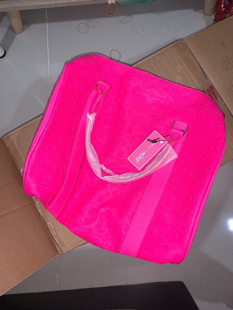 Barbie Typo Duffle Bag, Women's Fashion, Bags & Wallets, Shoulder Bags
