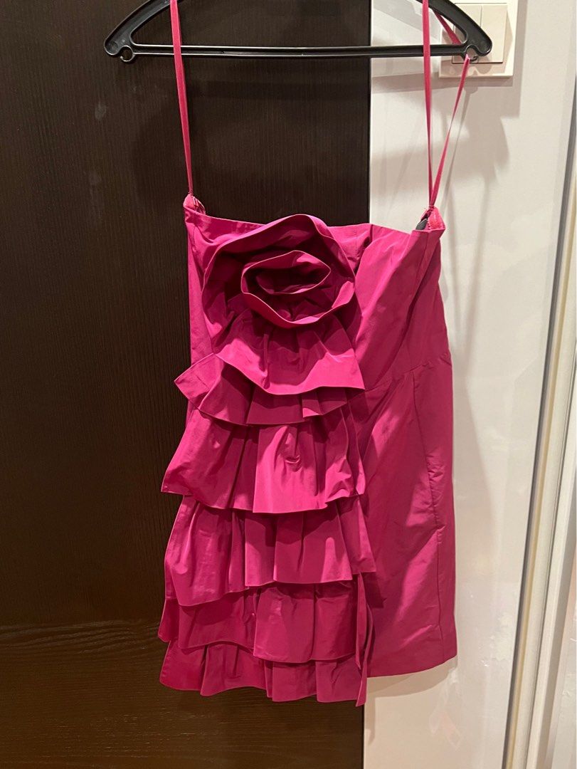 Bcbg hot pink dress sale