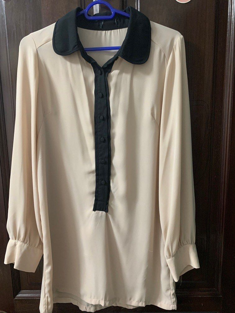 Chiffon long top shirt