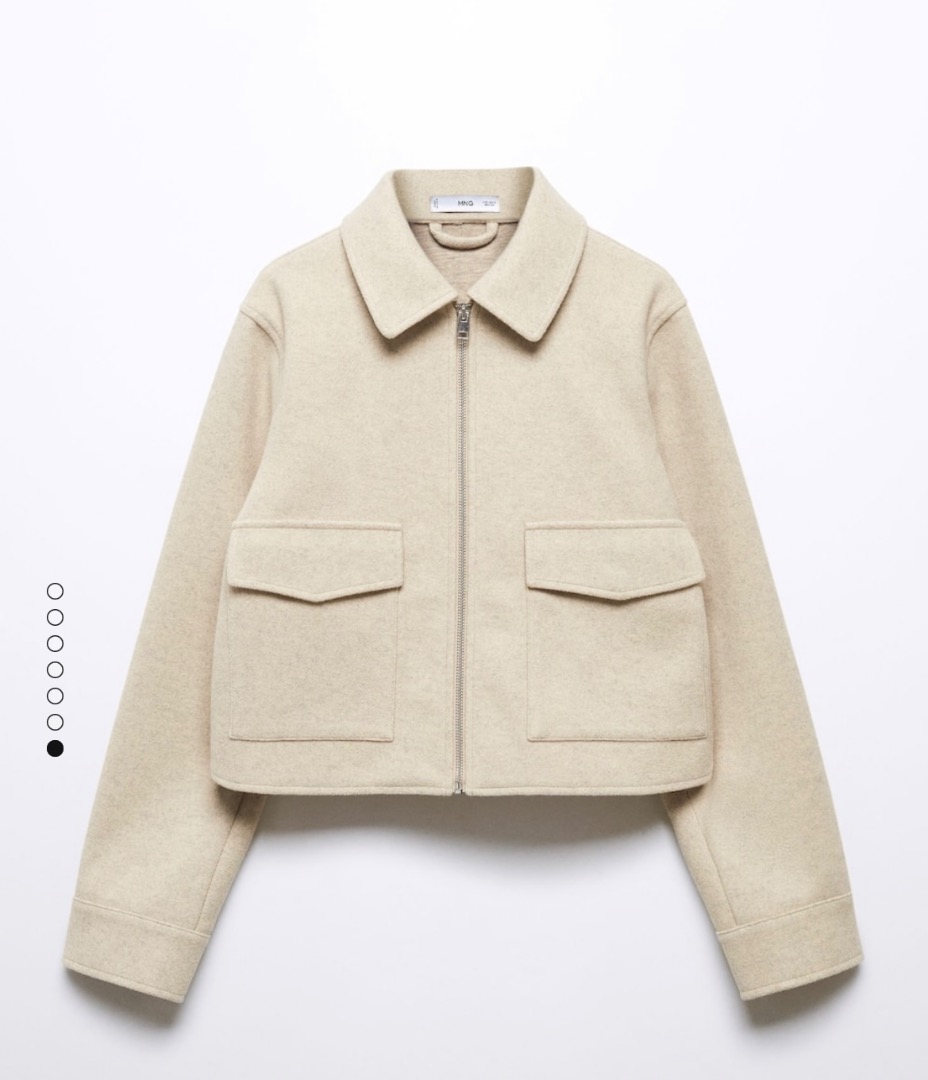 Beige Zip Jacket (Large), Women's Fashion, Coats, Jackets and Outerwear