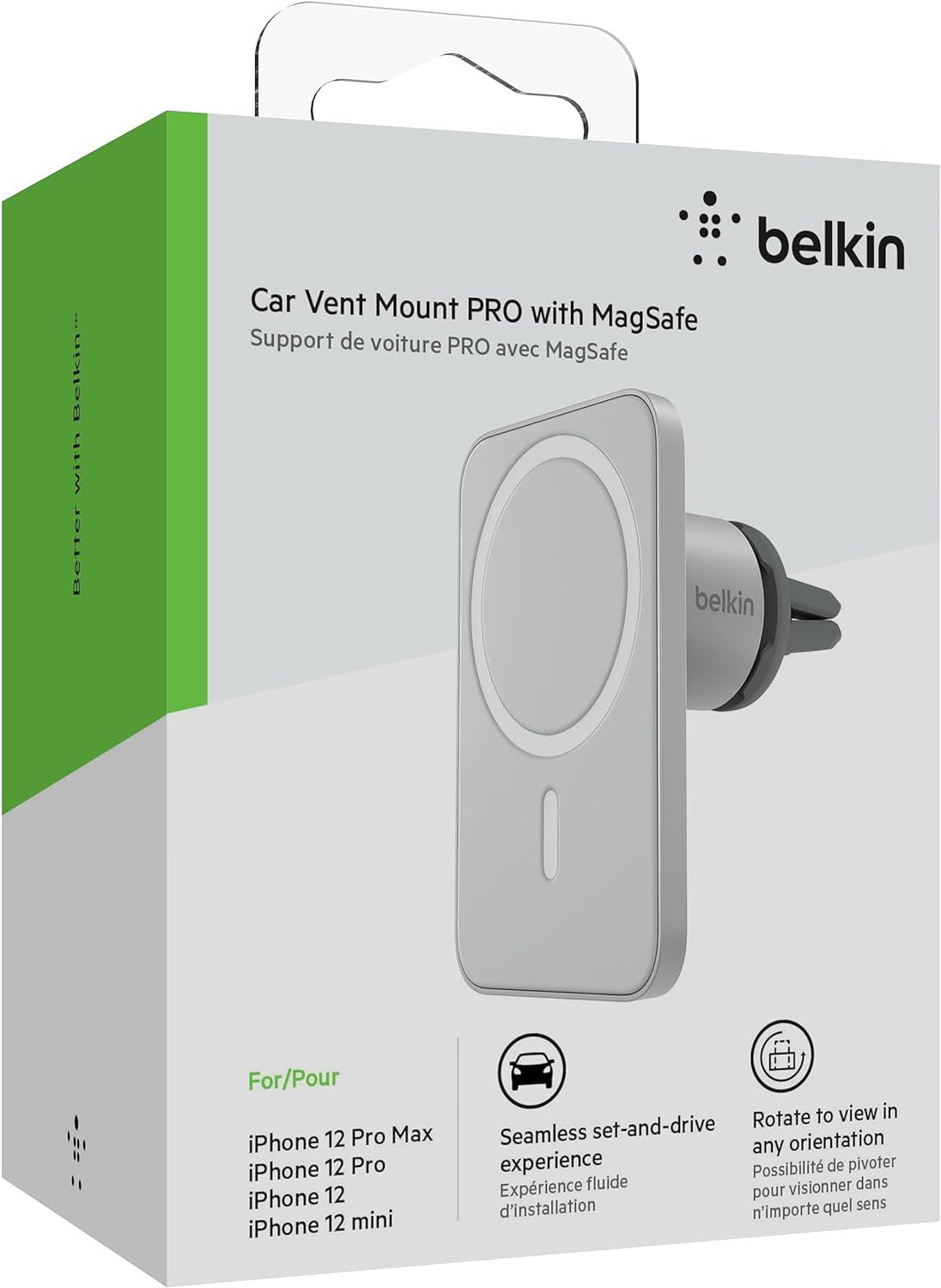 Offizielle Support-Site von Belkin - Getting to know the Belkin Car Vent  Mount PRO with MagSafe, WIC002