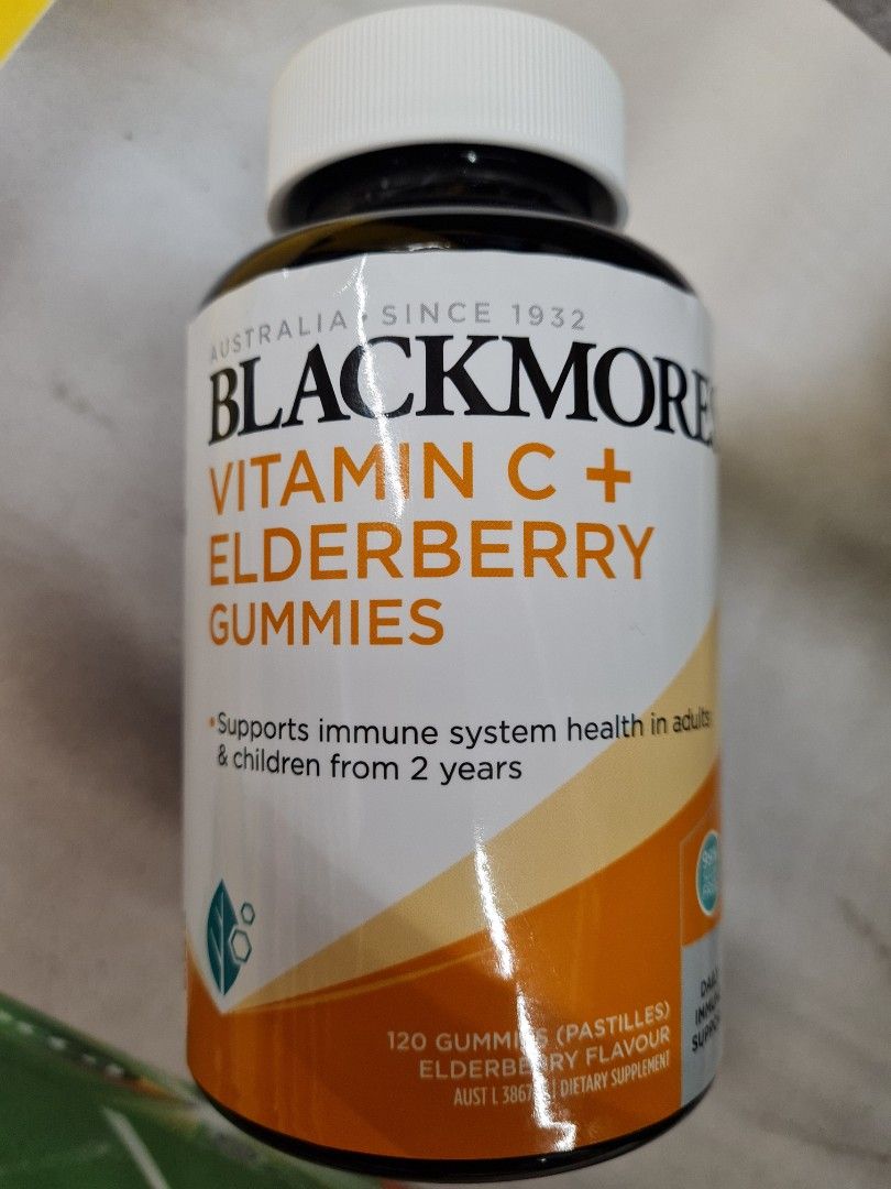 Blackmores Vitamin C & Elderberry Gummies, Health & Nutrition, Health