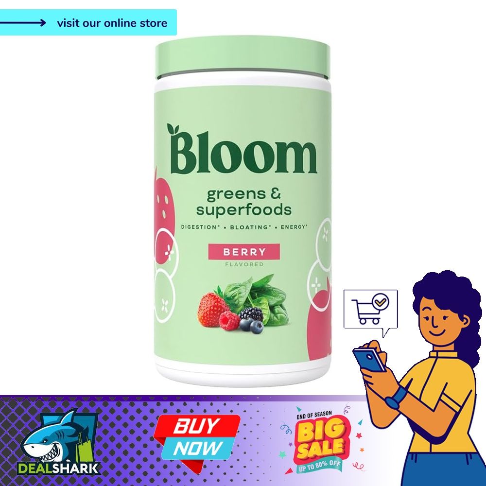 Bloom Nutrition Super Greens Powder Smoothie & Juice Mix - Probiotics for  Digestive Health & Bloating Relief for Women, Digestive Enzymes with