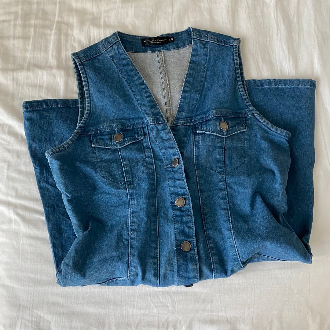 Structured denim dress cheap
