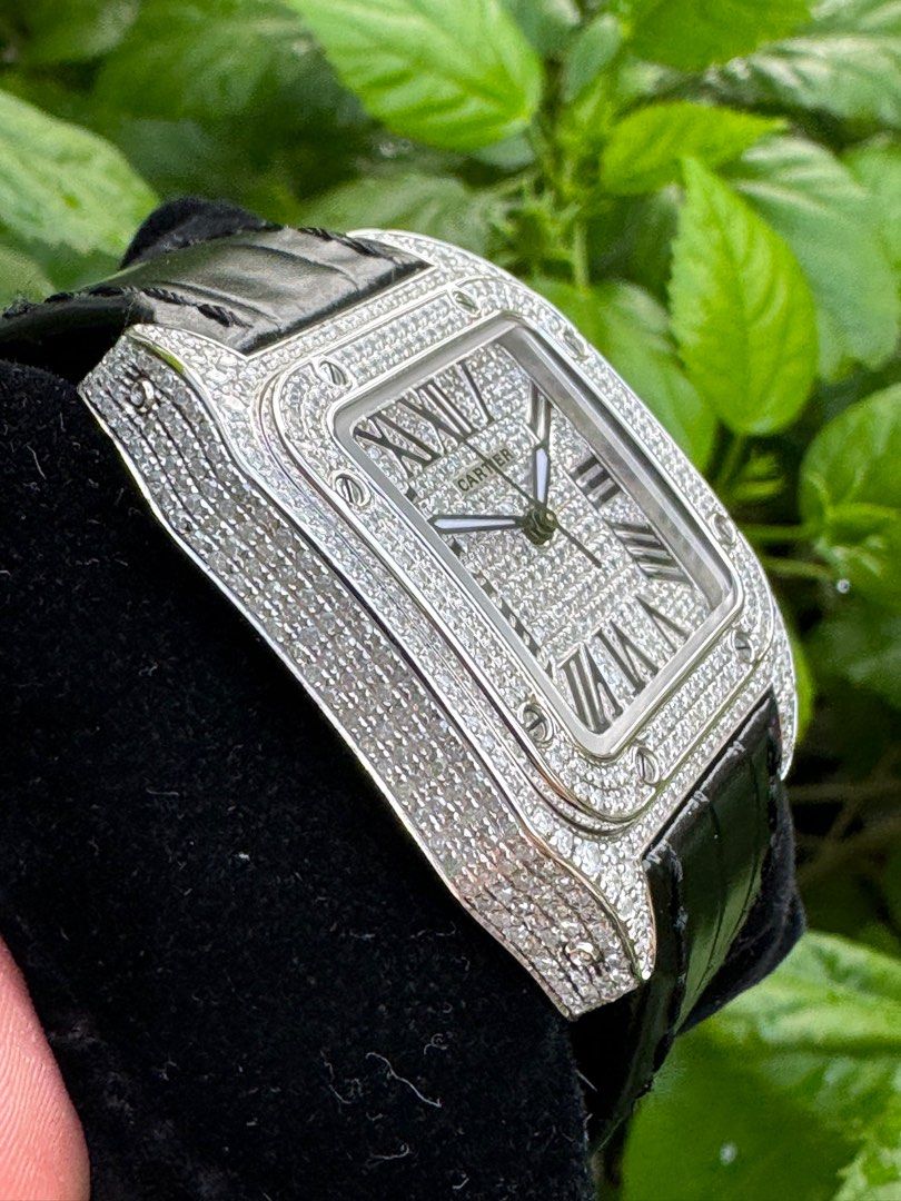 Cartier santos 100 33mm sales