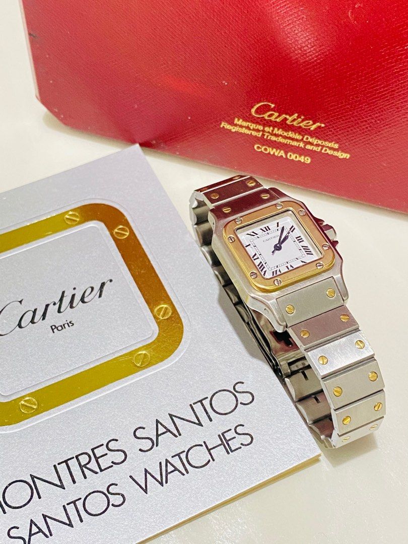 Cartier Santos Automatic (Category: Luxury Watches) located in Baliuag. Submitted by youlovewatches (Listing ID 1263696372, Image 2). Description: Cartier Santos Carrée Automatic 220000 Php Case size: 24mm (Ladies Watch) Movement: Automatic Condition: 9.3/10 Excellent condition Wrist size: 16cm Guaranteed Authentic Open for Same-day Authentication Inclusions: Original Cartier Box Original Cartier Manual Direct message for more info..
