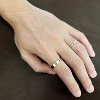CARTIER VINTAGE MINI LOVE RING MENS | SIZE 8.5 ON RING SIZER | 750/18K SOLID YELLOW GOLD | PAWNABLE 3.20 GRAMS | SOLD AS IS 