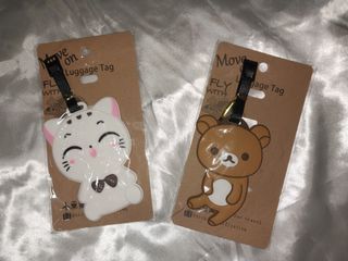 Cat/Bear Luggage tag