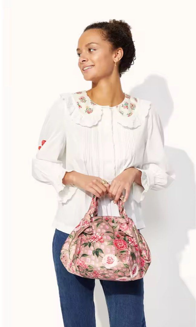 CATH KIDSTON TEA ROSE SATIN GRAB BUCKET BAG Women s Fashion Bags Wallets Tote Bags on Carousell