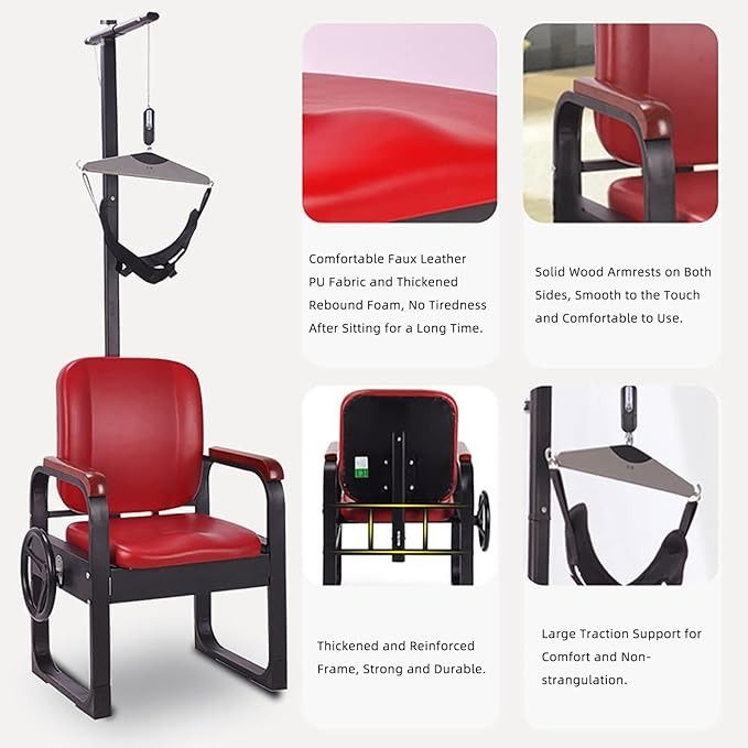 Cervical Traction Chair Neck Pain Relief Spinal Cervical