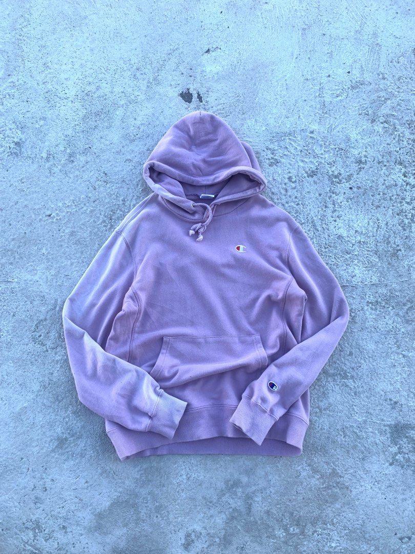 Champion sweater store light blue velvet