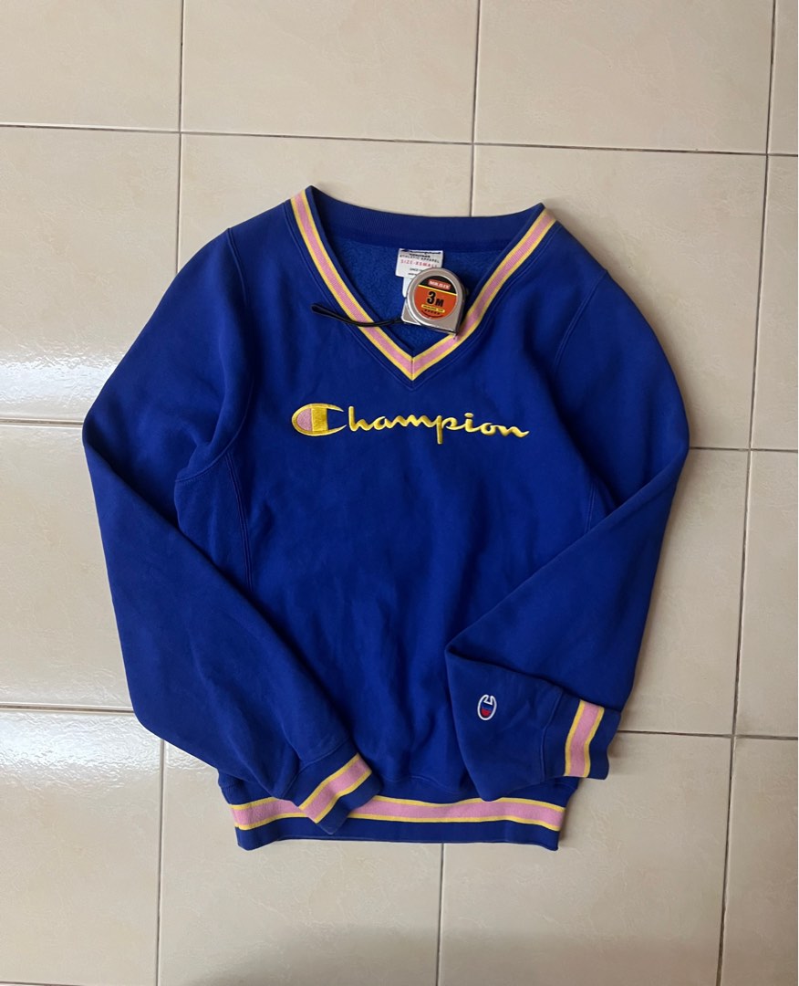 V neck champion sweatshirt new arrivals