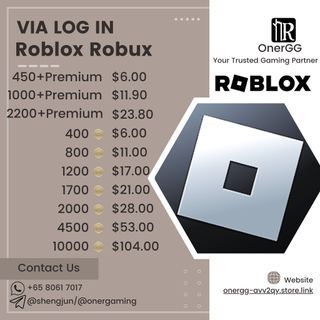 ROBLOX: 1000 ROBUX R$ (TAX COVERED) QUICK DELIVERY