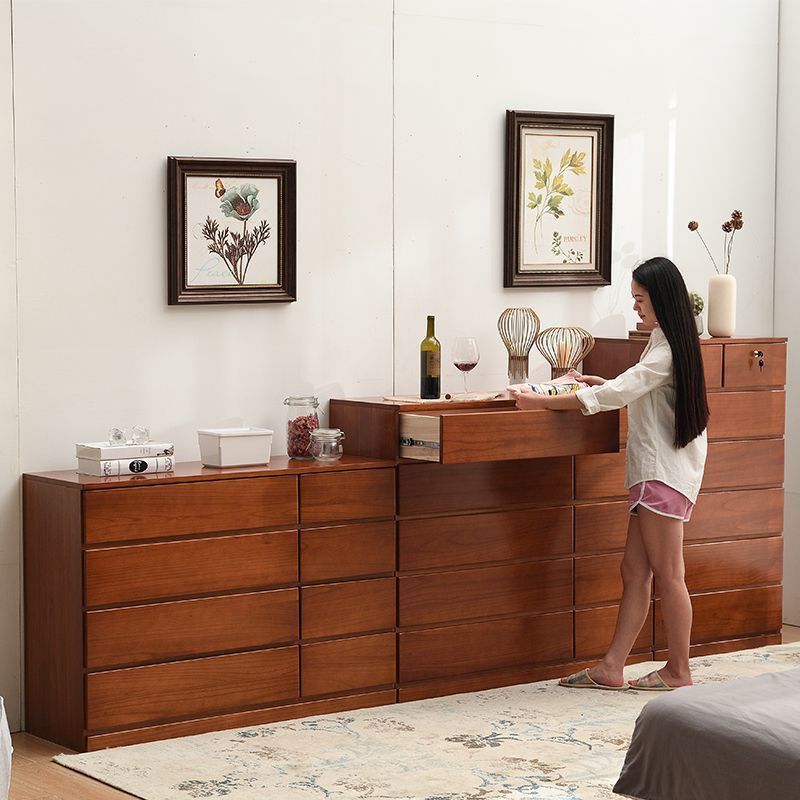 Chest of Drawers Solid Wood Household Bedroom Special Storage Cabinet ...