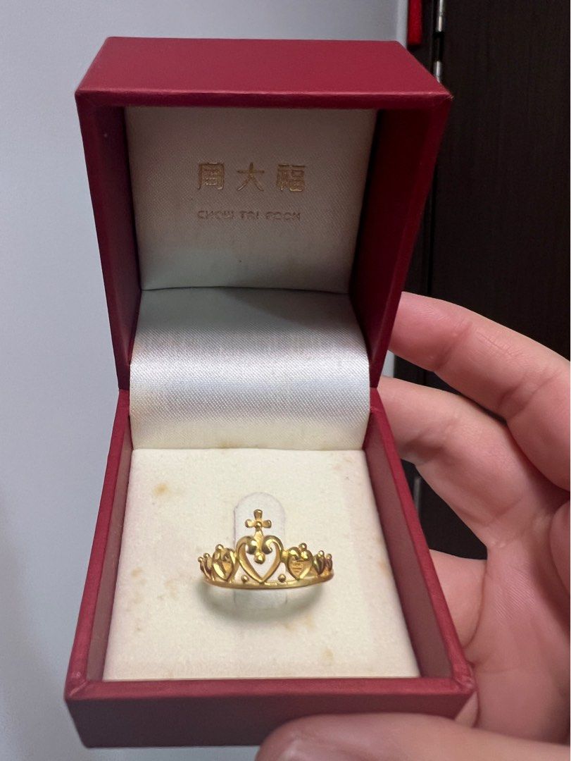 Chow Tai Fook 999.9 gold ring Women s Fashion Jewelry