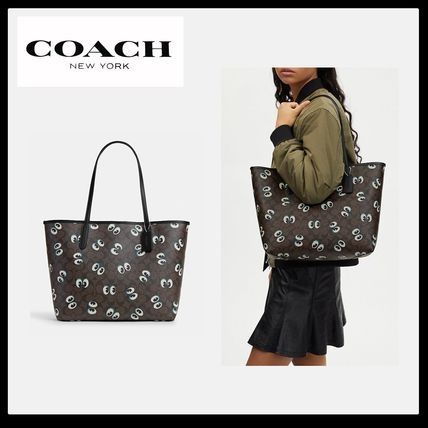COACH®  City Tote In Signature Canvas With Halloween
