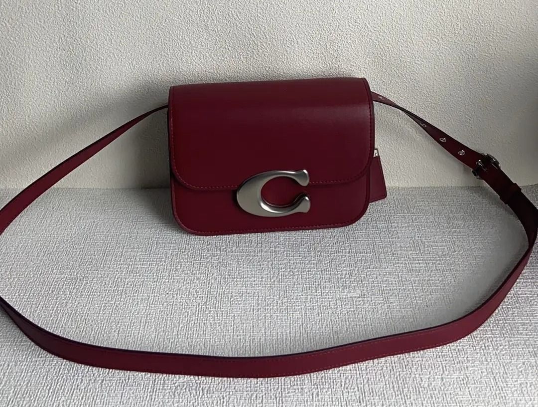 Chain crossbody in refined calf sales leather