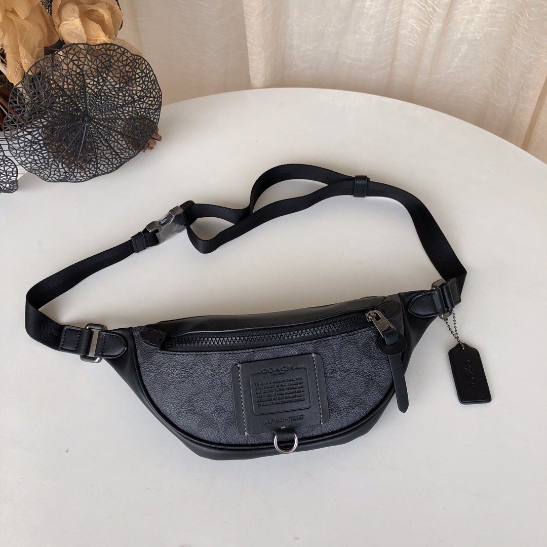 Coach Sling Bag men small size 30cm belt bag instock Men s