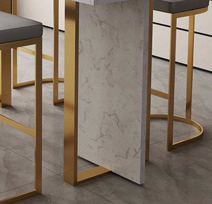 COFORD Modern Sintered Stone Bar Table, Furniture & Home Living ...
