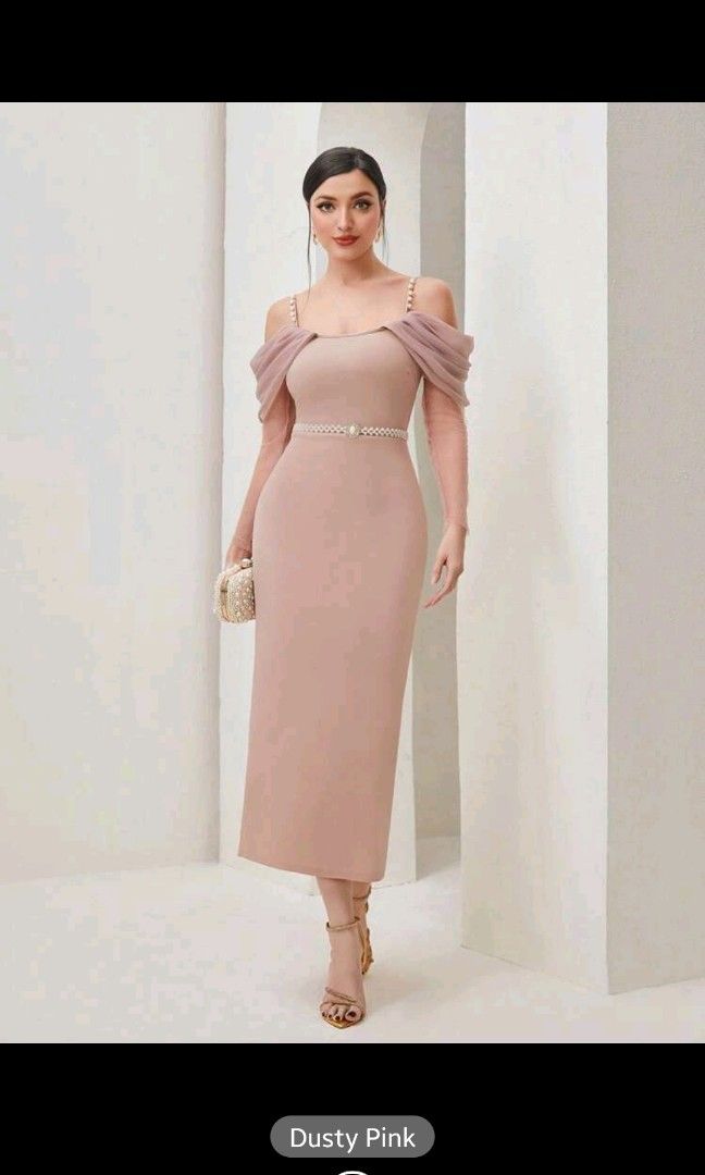 Elegant cold shoulder dresses shop